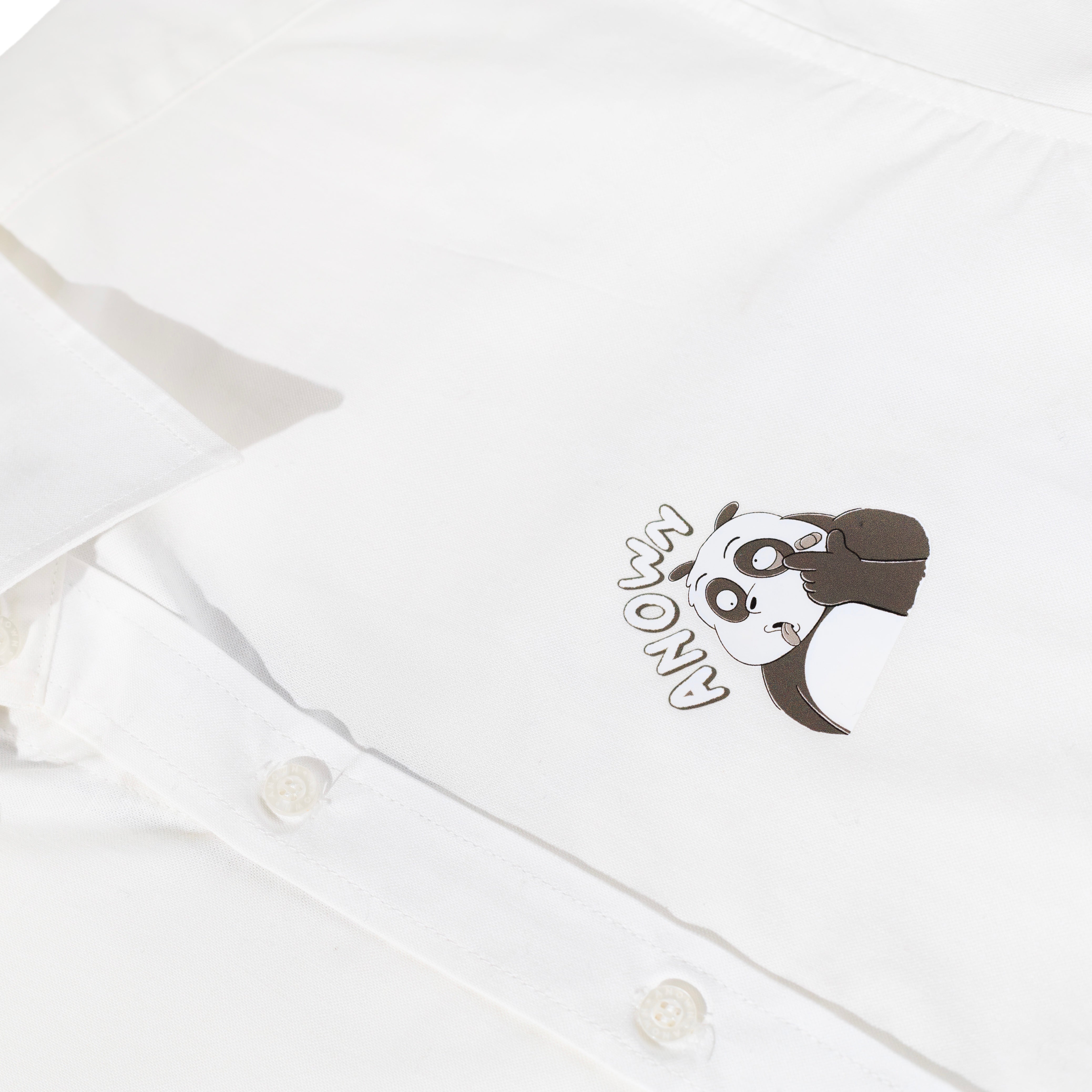 MOCKING BILLY SHORT SLEEVE SHIRT // BROKEN WHITE