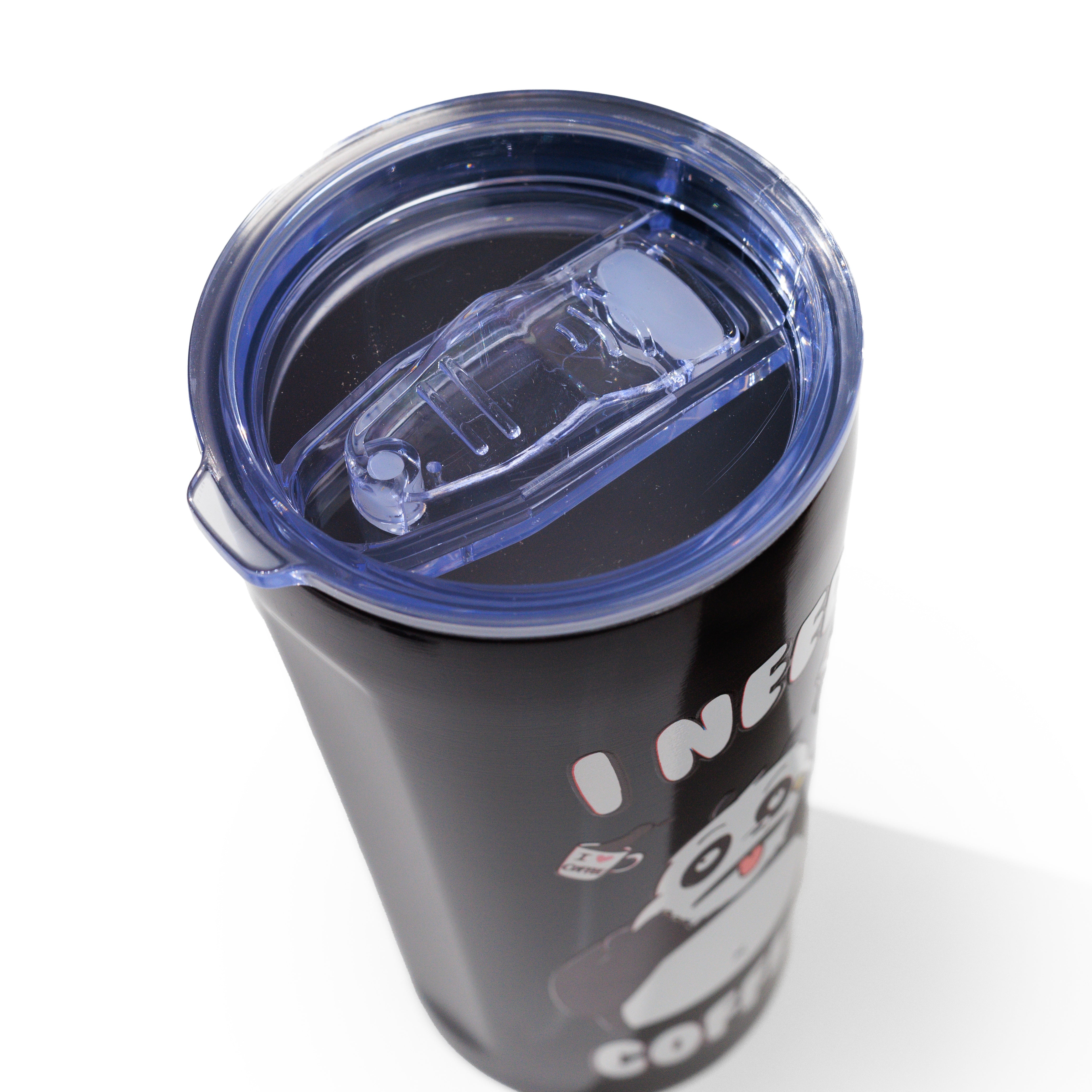I NEED COFFEE TUMBLER // BLACK